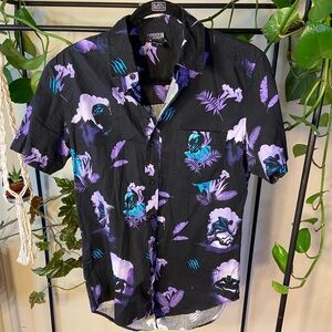 Marvel Black Panther Collared Short Sleeve Shirt